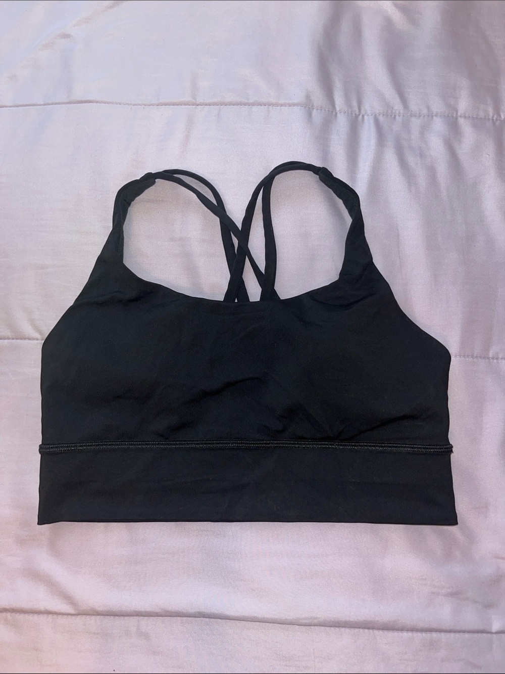 lululemon athletica Black Strappy Light-Support Sports Bra